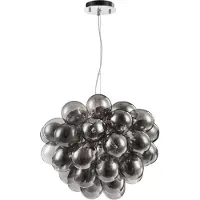 Maytoni Glas pendellampa Balbo, dimbar, Aluminium / grå / zink, Vardagsrum / matsal, Glas, Modern, Pendellampa