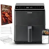 Cosori Dual Blaze Smart Air Fryer Mörkgrå - 6,4 liter