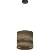 Osram Hänglampa CYLINDER, dimbar, Brun / rost, Vardagsrum / matsal, Papper / lunopal / lunolit, Pendellampa