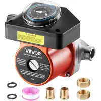 Vevor varmvattencirkulationspump, med timer, 38 LPM omedelbar recirkulationspumpsats, cirkulationscirkulatorsystem, 100W AC 220-240V, G3/4 tum till G1/2 tum-kontakt, för panna, solvärmare