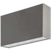 Arcchio Vägglampa utomhus Karline , Aluminium / grå / zink, Rostfritt stål, Modern