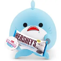 Snackles Series 2 Shark & ??Hershey (Cookies N Cream) 14 tum plysch av Zuru Ultra Soft Plush Collectible Plush med riktiga licensierade varumrke