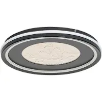 LUCANDE LED taklampa Tillian , dimbar, Svart, Vardagsrum / matsal, Metall, Modern, LED-taklampa