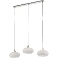LUCANDE Design pendellampa Sharvil , dimbar, Vitt / opal, Vardagsrum / matsal, Glas, Design, Pendellampa