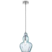 Maytoni Glas pendellampa Eustoma, dimbar, Blå, Vardagsrum / matsal, Glas, Modern, Pendellampa