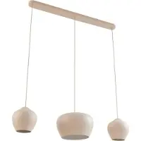 LUCANDE Hänglampa Malisa , dimbar, Creme / bärnsten, Vardagsrum / matsal, Metall, Skandinavisk, Pendellampa
