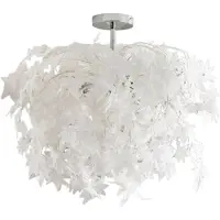 LINDBY Taklampa Maple , dimbar, Vitt / opal, Vardagsrum / matsal, Syntetmaterial, Modern, Taklampa