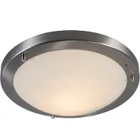QAZQA Modern taklampa i stål 31 cm IP44 - Yuma