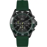 Lacoste TIEBREAKER Herrklocka i grönt silikon 235061