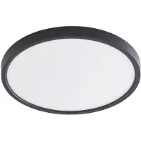 LINDBY LED taklampa Pravin , dimbar, Svart, Vardagsrum / matsal, Syntetmaterial, Modern, LED-taklampa