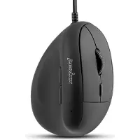 Perixx PERIMICE-508 Ergonomisk mus USB Optisk Svart 6 Knappar 1000 dpi Ergonomisk