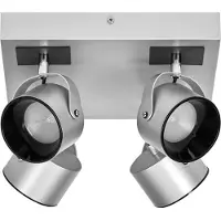 Osram LED-taklampa JUPITER PLATE, 4 lampor, silvermetall PLATE, Förkromad / silver, Vardagsrum / matsal, Metall, Modern, LED-taklampa