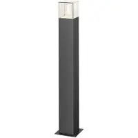 LUCANDE Pollare uthomus Keke , dimbar, Svart, Aluminium / grå / zink, Modern, Utomhuslampa
