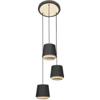 LINDBY Taklampa , Ananya, dimbara, Svart, Vardagsrum, Metall, Lantlig / rustik
