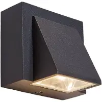 LUCANDE Utomhusbelysning , MARIK, Svart, Balkong, Metall, Modern