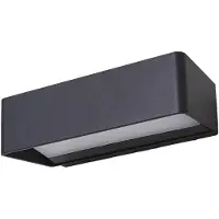 LUCANDE Utomhusbelysning , Midvig, Svart, Balkong, Aluminium, Modern