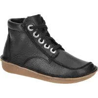 Clarks Roliga Cedar Svarta Läderkängor