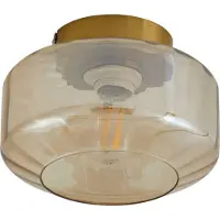 LINDBY Taklampa Hildur , dimbar, Creme / bärnsten, Vardagsrum / matsal, Glas, Taklampa