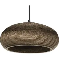 Osram Hänglampa DROP, dimbar, Brun / rost, Vardagsrum / matsal, Papper / lunopal / lunolit, Pendellampa