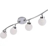 Leuchtendirekt LED taklampa Miko, dimbar, Förkromad / silver, Vardagsrum / matsal, Metall, Modern, LED-taklampa