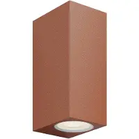 LUCANDE LED utomhus vägglampa Tavi , Brun / rost, Aluminium / grå / zink, Modern, LED-vägglampa utomhus