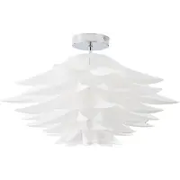 LINDBY Taklampa Rimon , dimbar, Vitt / opal, Vardagsrum / matsal, Syntetmaterial, Modern, Taklampa