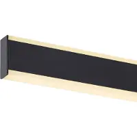 SLV Vägglampa One Linear, dimbar, Svart, Badrum, Aluminium / grå / zink, Modern, Vägglampa, sänglampa, sänglampa vägg
