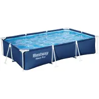 Bestway Steel Pro 56404 / 23, 3300 l, Pool med ram, Barn och vuxen, Blå, 15 kg