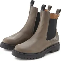 Elbsand Chelsea boots mörkbeige / svart