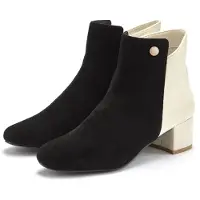 LASCANA Stövlett ljusbeige / svart
