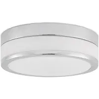 LINDBY Taklampa Flavi , dimbar, Förkromad / silver, Badrum, Glas, Modern, Taklampa