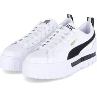 Puma Låg sneaker 'Mayze' svart / vit
