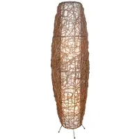 LINDBY Golvlampa , Nias, Brun / rost, Vardagsrum, Trä, Boho