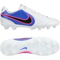 Nike Tiempo Ligera Pro AG Attack - Vit/Svart/Blå/Pink Blast - Konstgräs (AG), storlek 40