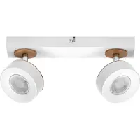 Osram LED-takspotlight PLUTO, vit, 2 spots metall 3 000 K PLUTO, Vitt / opal, Vardagsrum / matsal, Metall