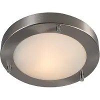 QAZQA Modern taklampa stål 18 cm IP44 - Yuma