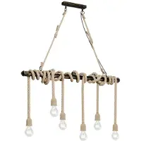 LINDBY Hänglampa Hajo , dimbar, Brun / rost, Vardagsrum / matsal, Metall, Vintage, Pendellampa