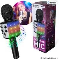 Partyfunlights Bluetooth karaokemikrofon med högtalare