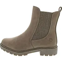 Tamaris Chelsea boots gyttjefärgad