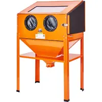Vevor 60 gallon sandblästringsskåp med stativ med blästerpistol och 4 munstycken