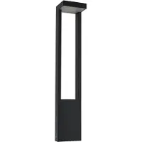 LINDBY LED pollare Lonete , Svart, Aluminium / grå / zink, Modern, LED-utomhuslampa