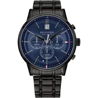 Tommy Hilfiger 1791633 Svart Kronograf Herrklocka 44mm svart