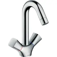 Hansgrohe Tvättställsblandare Logis 2-grepp hög krom