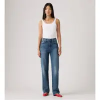 Levi's för kvinnor. 79078-0061 Blå ribbade jeans i full längd (25/34), Casual, Bomull, Denim