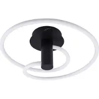 LUCANDE LED taklampa Valenora , dimbar, Vitt / opal, Vardagsrum / matsal, Syntetmaterial, Modern, LED-taklampa