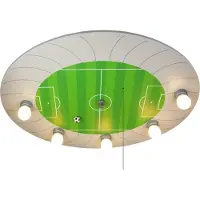 Niermann Standby Taklampa FUßBALLSTADION, Grön, Barnrum, Trä, Taklampa