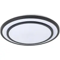 LINDBY LED taklampa Essina , dimbar, Svart, Vardagsrum / matsal, Metall, Modern, LED-taklampa
