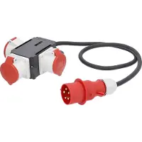 As Schwabe CEE uttagsfördelare MIXO Adapter ODER 60529 400 V 32 A