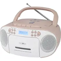 Reflexion CD-radio Tragbarer Radiorecorder DAB+, DAB, FM Vit, Rosa
