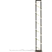 Fischer Leuchten LED golvlampa Gwen, dimbar, Svart, Vardagsrum / matsal, Metall, Modern, LED-golvlampa